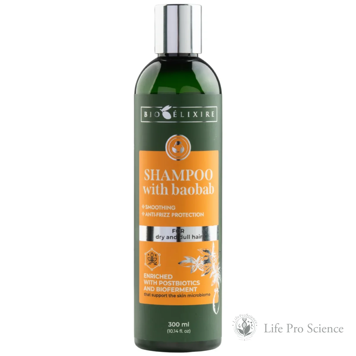 Bioelixire Baobab Shampoo for dry, dull hair, 300ml - vegan certified