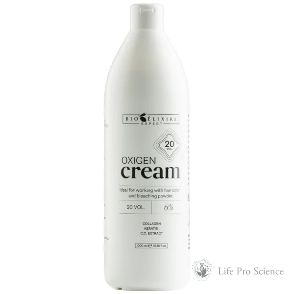 Bioelixire Expert Cremă oxidantă profesională pentru păr 20 vol / 6%, 1000ml