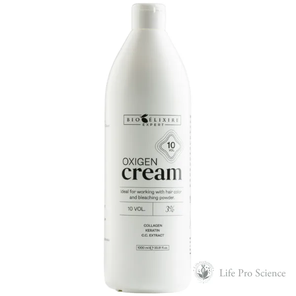 Bioelixire Expert Cremă oxidantă profesională pentru păr 10 vol / 3%, 1000ml