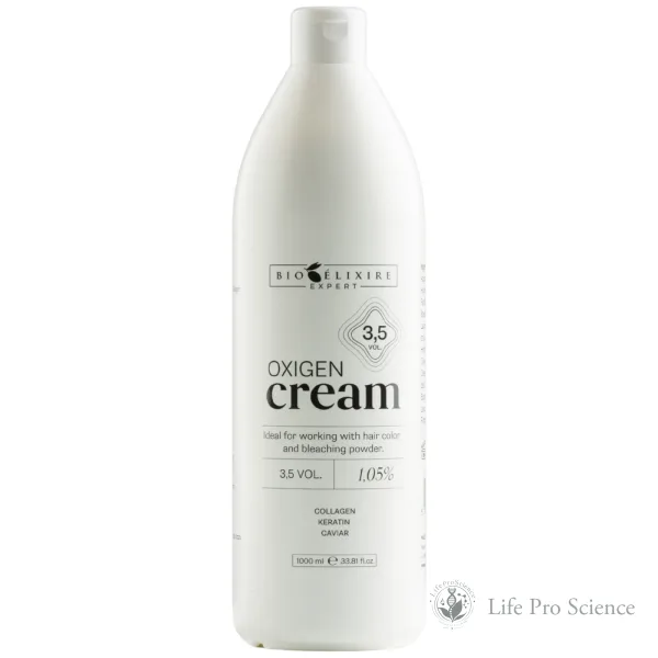 Bioelixire Expert Cremă oxidantă profesională pentru păr 3,5 vol / 1,05%, 1000ml