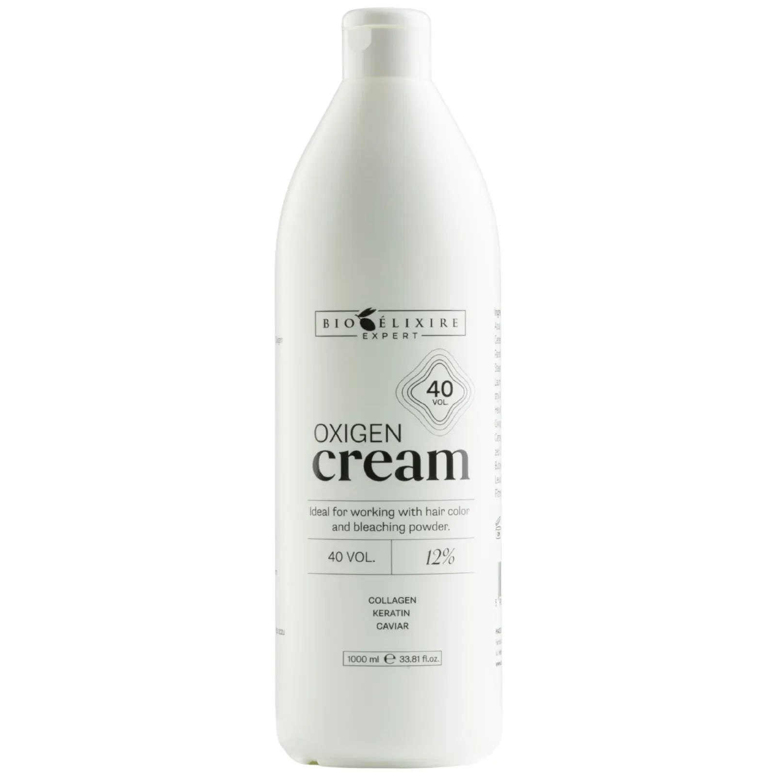 Bioelixire Expert Cremă oxidantă profesională pentru păr 40 vol / 12%, 1000ml