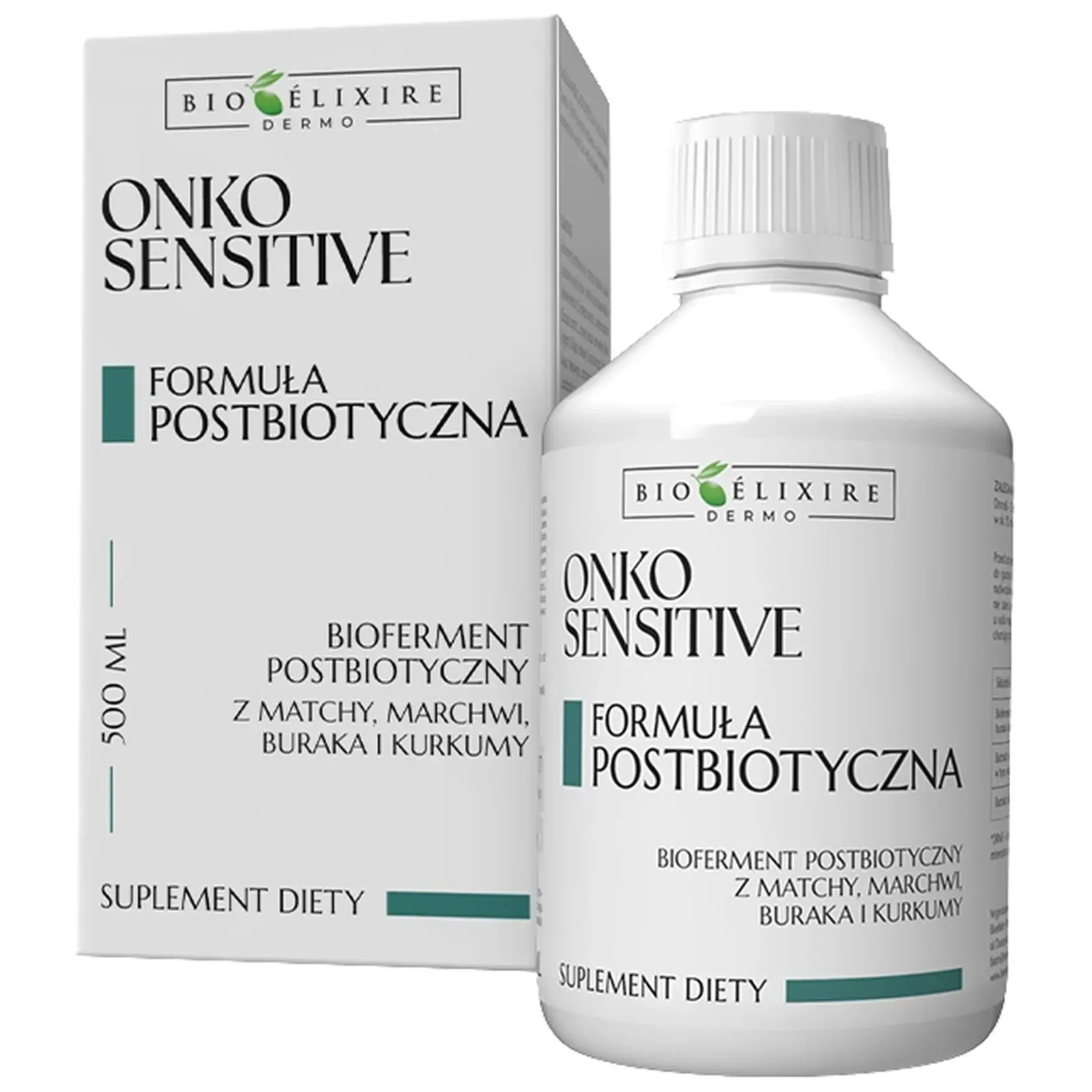 Onko Sensitive Supliment alimentar cu matcha, colagen și bioferment postbiotic, 500ml