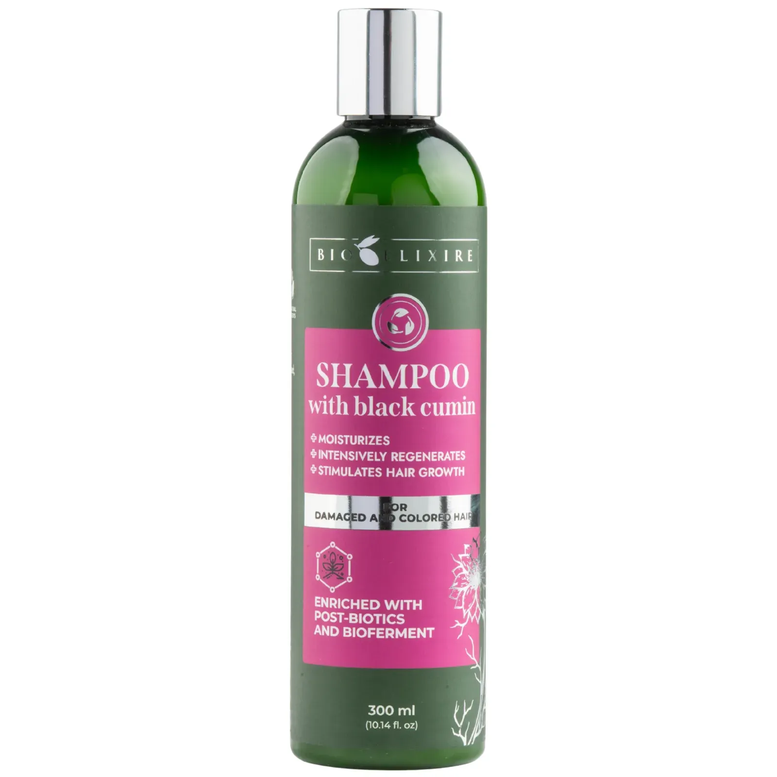Bioelixire Șampon cu chimen negru pentru păr degradat și vopsit, 300ml