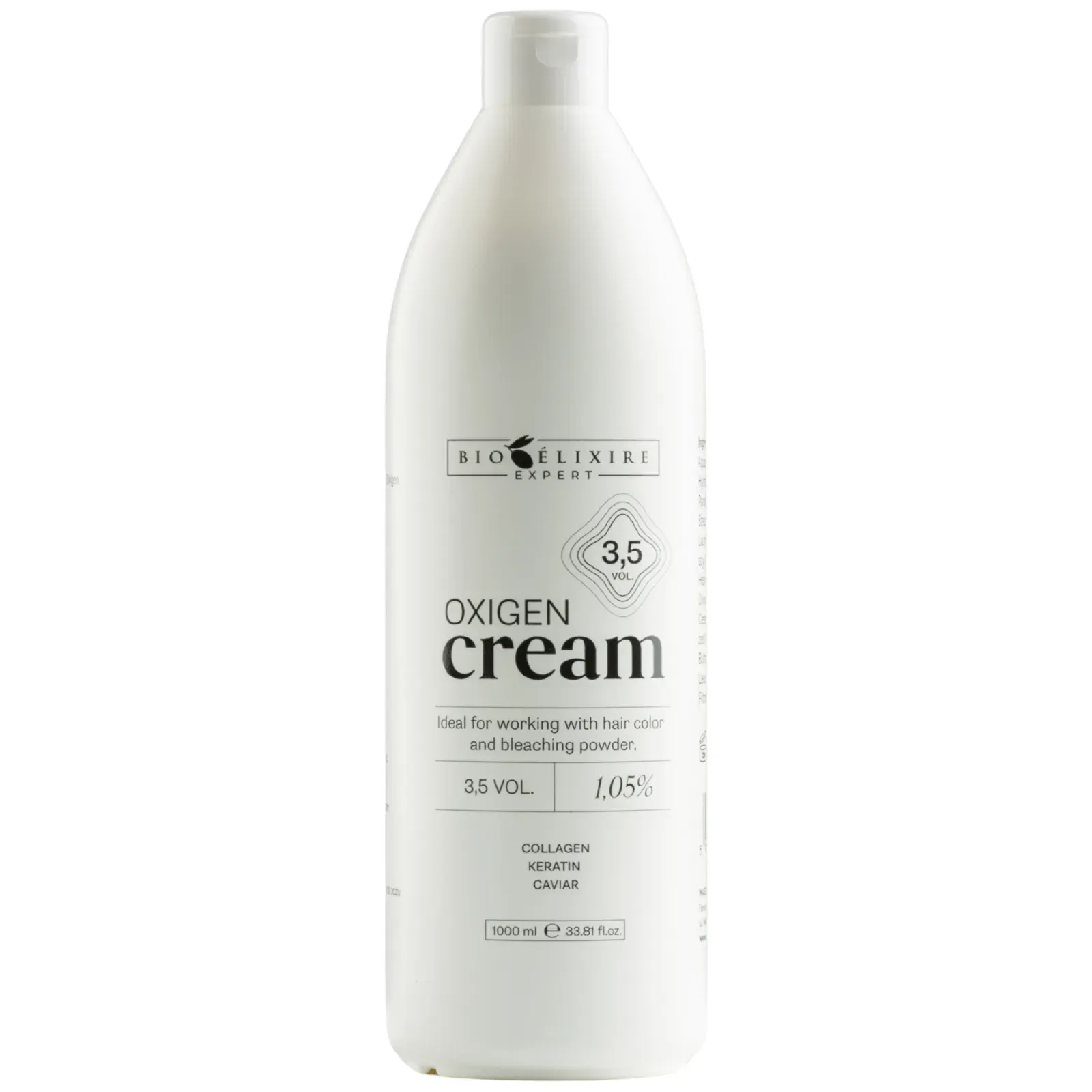 Bioelixire Expert Cremă oxidantă profesională pentru păr 3,5 vol / 1,05%, 1000ml