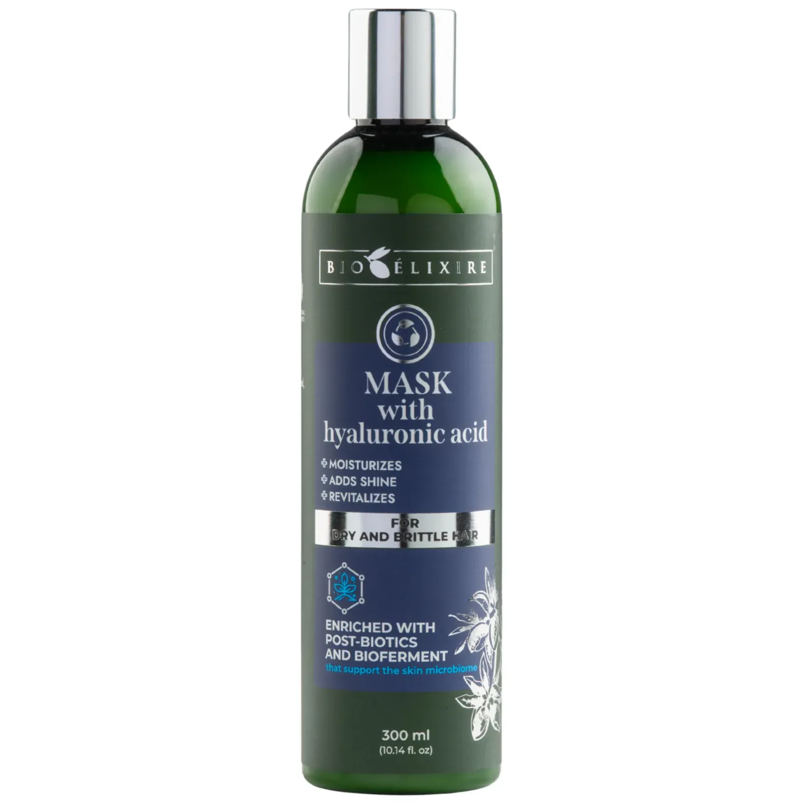 Bioelixire Mască cu acid hialuronic pentru păr uscat și fragil, 300ml