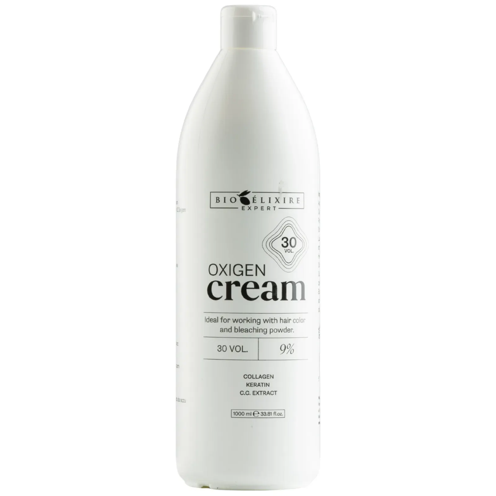 Bioelixire Expert Cremă oxidantă profesională pentru păr 30 vol / 9%, 1000ml