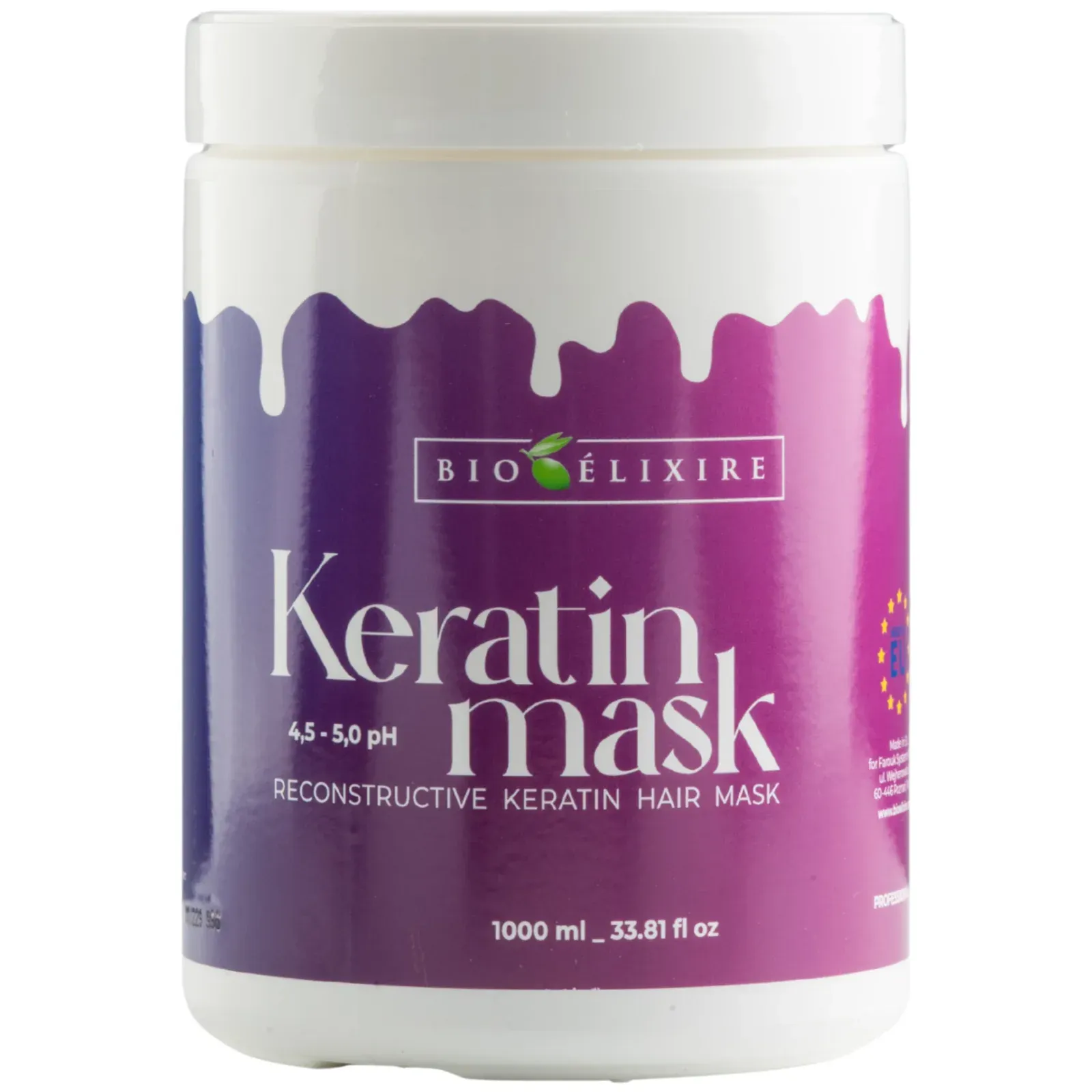 Bioelixire Mască reconstructivă cu keratină, 1000ml