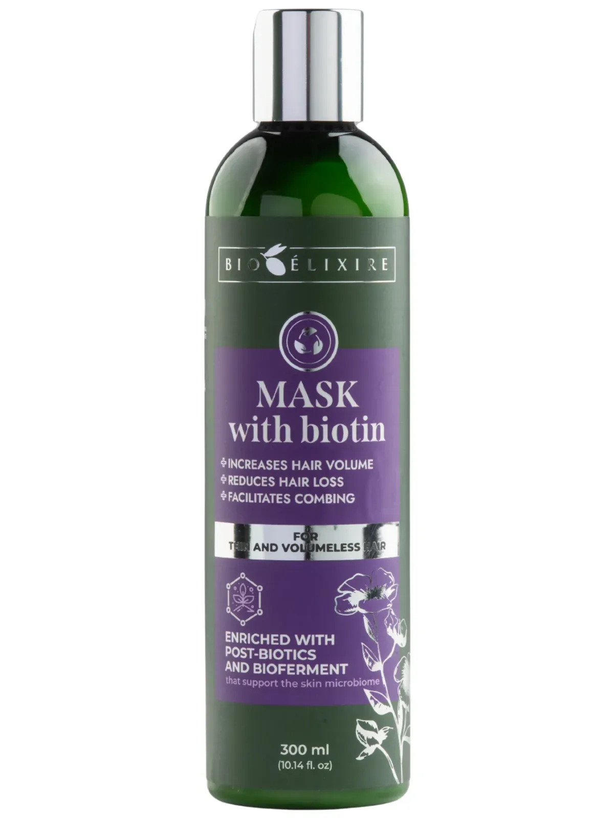 Bioelixire Mască cu biotină pentru păr subțire și fără volum, 300ml