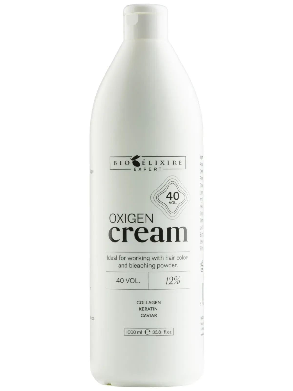 Bioelixire Expert Cremă oxidantă profesională pentru păr 40 vol / 12%, 1000ml