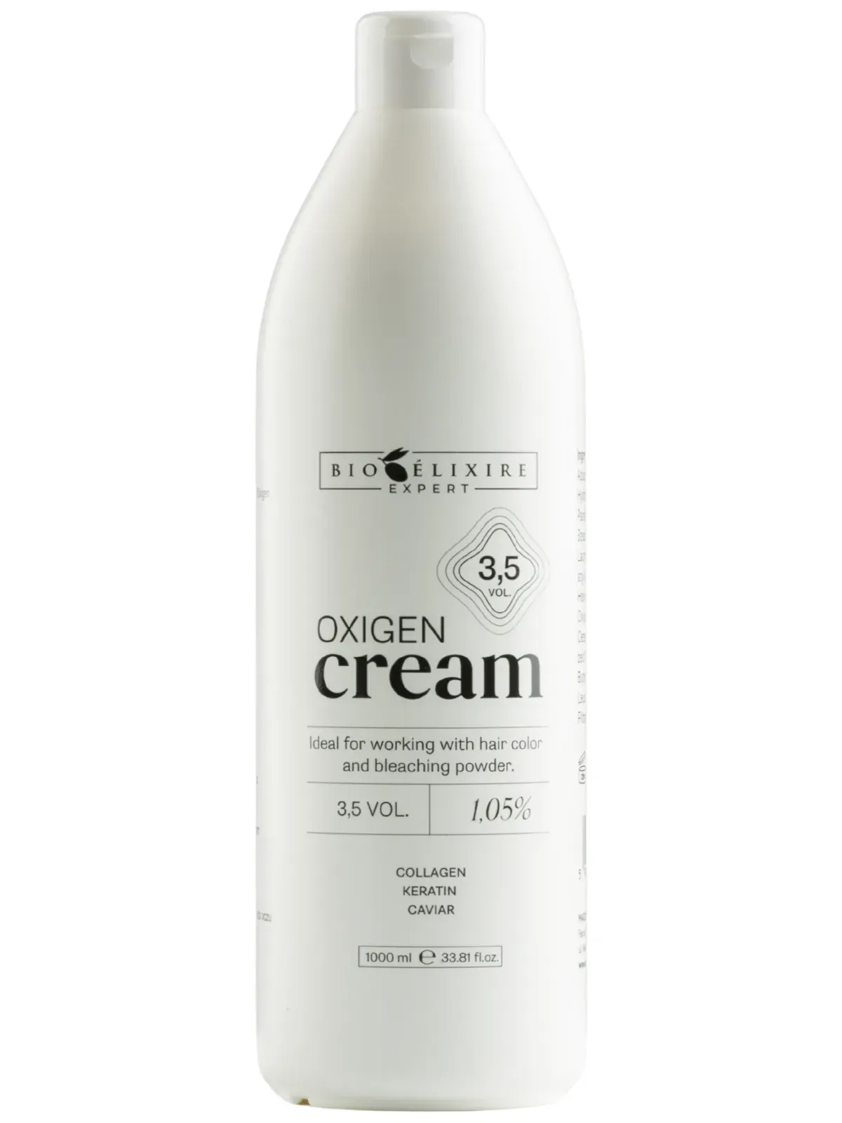 Bioelixire Expert Cremă oxidantă profesională pentru păr 3,5 vol / 1,05%, 1000ml
