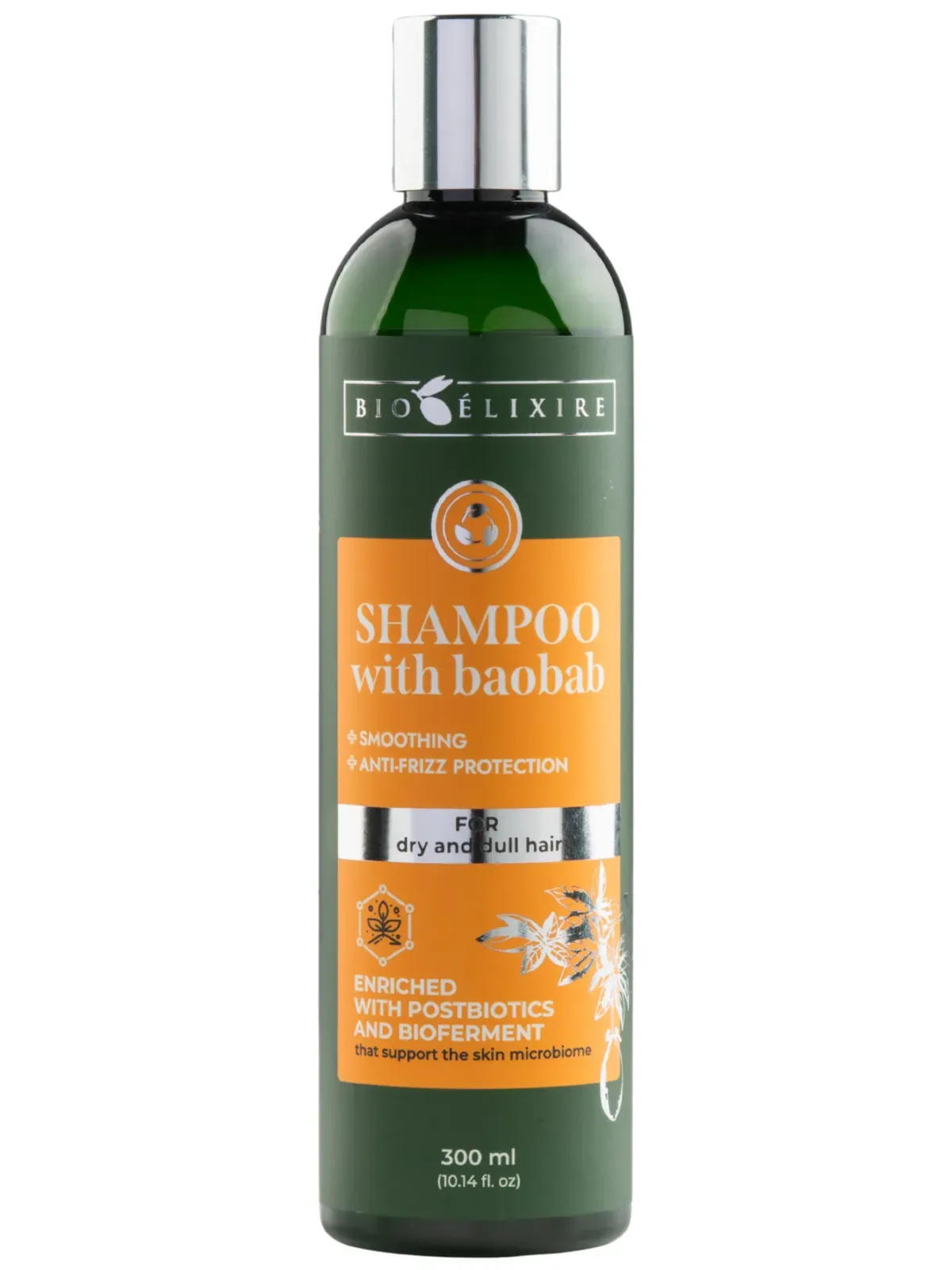 Bioelixire Șampon cu baobab pentru păr uscat și lipsit de strălucire, 300ml - certificat vegan