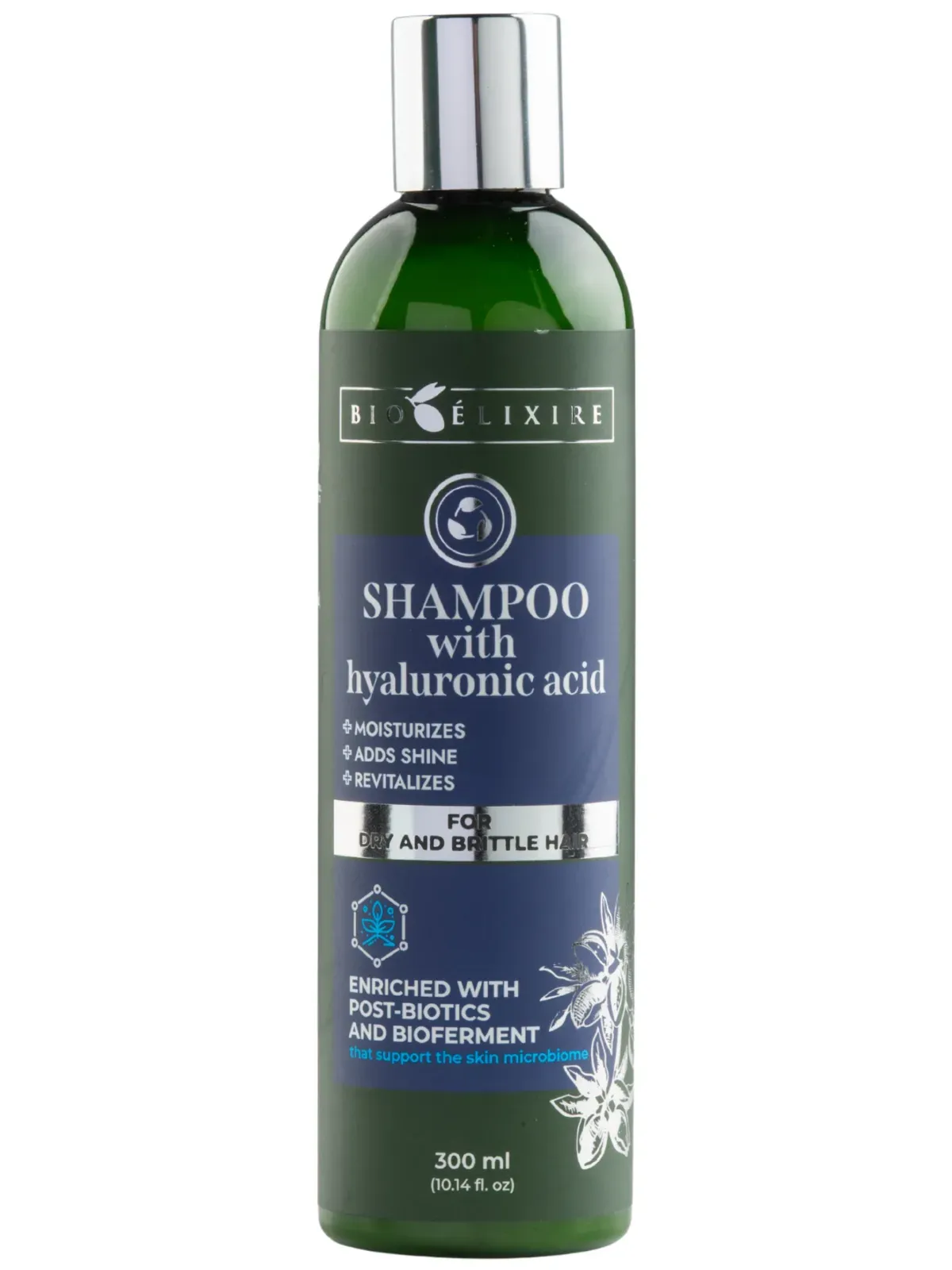 Bioelixire Șampon cu acid hialuronic pentru păr uscat și fragil, 300ml