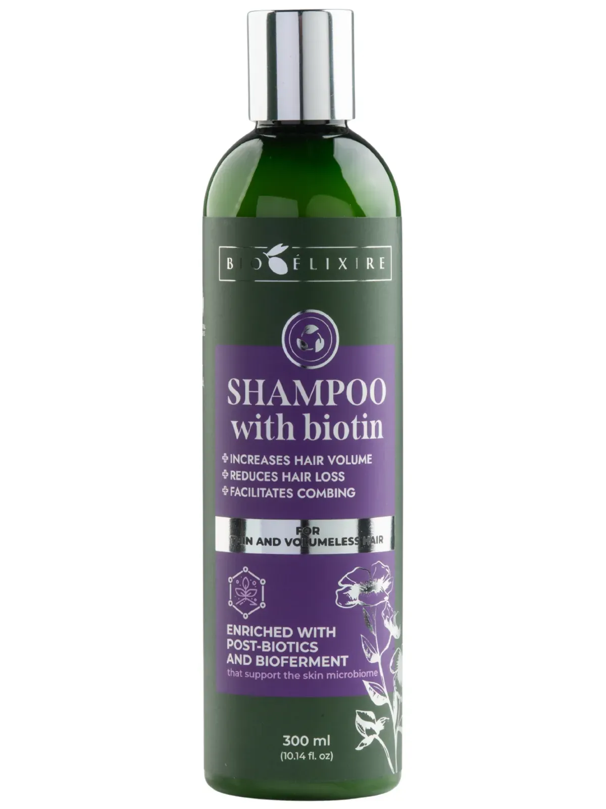 Bioelixire Șampon cu biotină pentru păr subțire și fără volum, 300ml