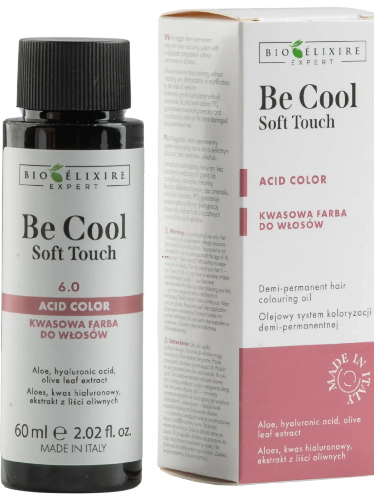 Bioelixire Expert Vopsea de păr pentru colorare semi-permanentă Be Cool Soft Touch 6.0 Blond închis, 60ml