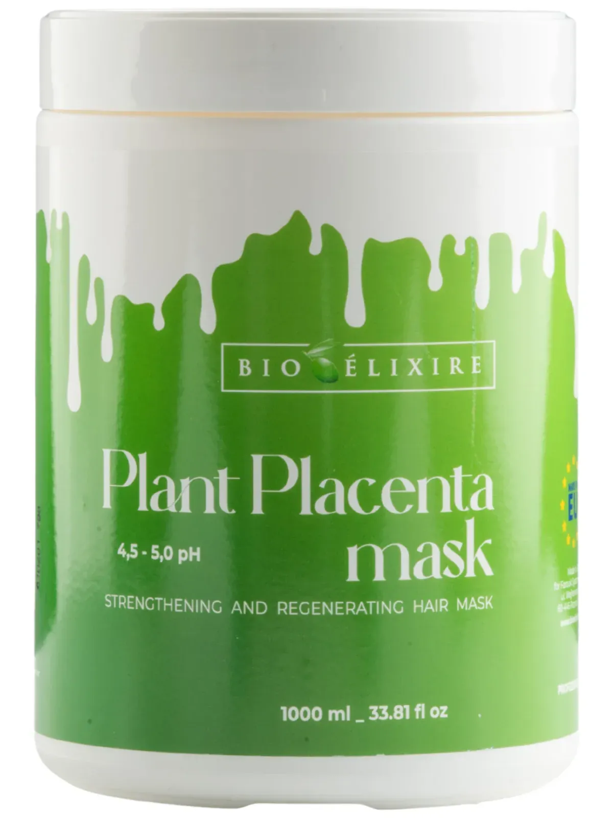 Bioelixire Mască fortifiantă și regenerantă cu placentă din plante, 1000ml