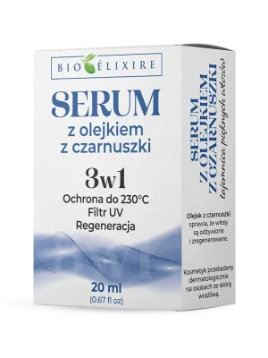 Bioelixire Ser siliconic Chimen negru + Filtru UV 20 ml