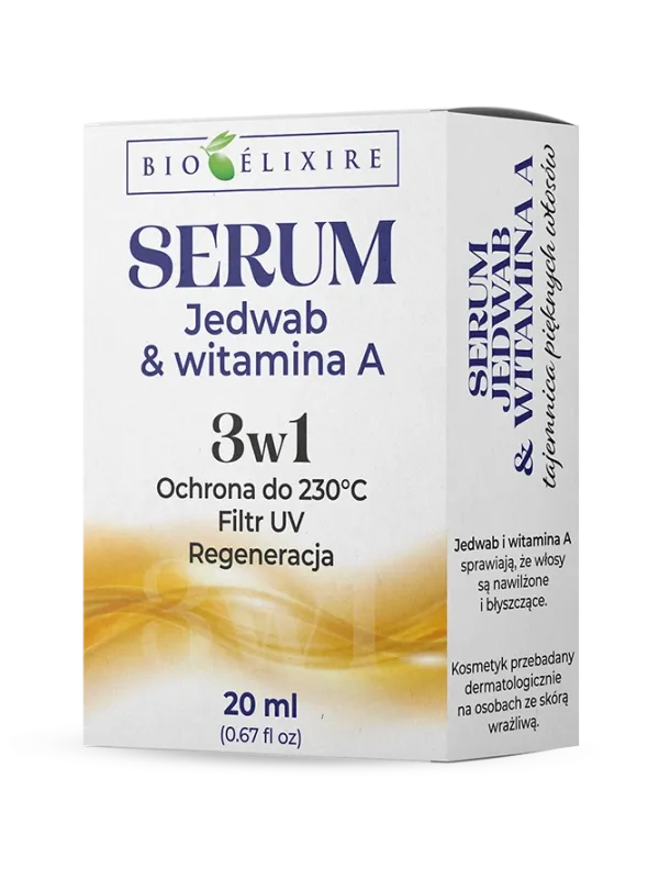 Produs Bioelixire Ser siliconic Mătase + Vitamina A + Coenzima Q10 + Filtru UV 20 ml Imagine