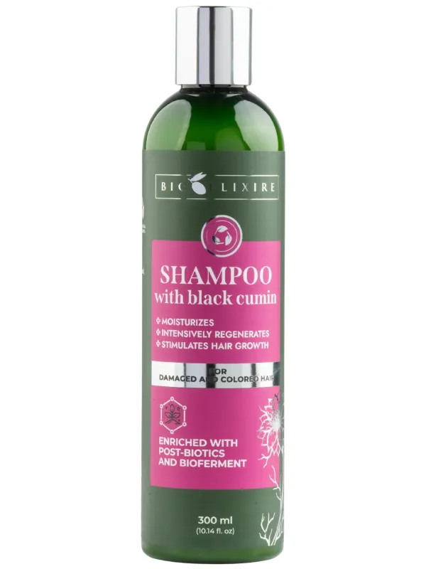 Produs Bioelixire Șampon cu chimen negru pentru păr degradat și vopsit, 300ml Imagine
