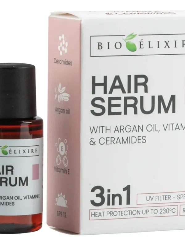 Produs Bioelixire Serum cu ulei de argan, vitamina E, ceramide și SPF 12, 20ml Imagine