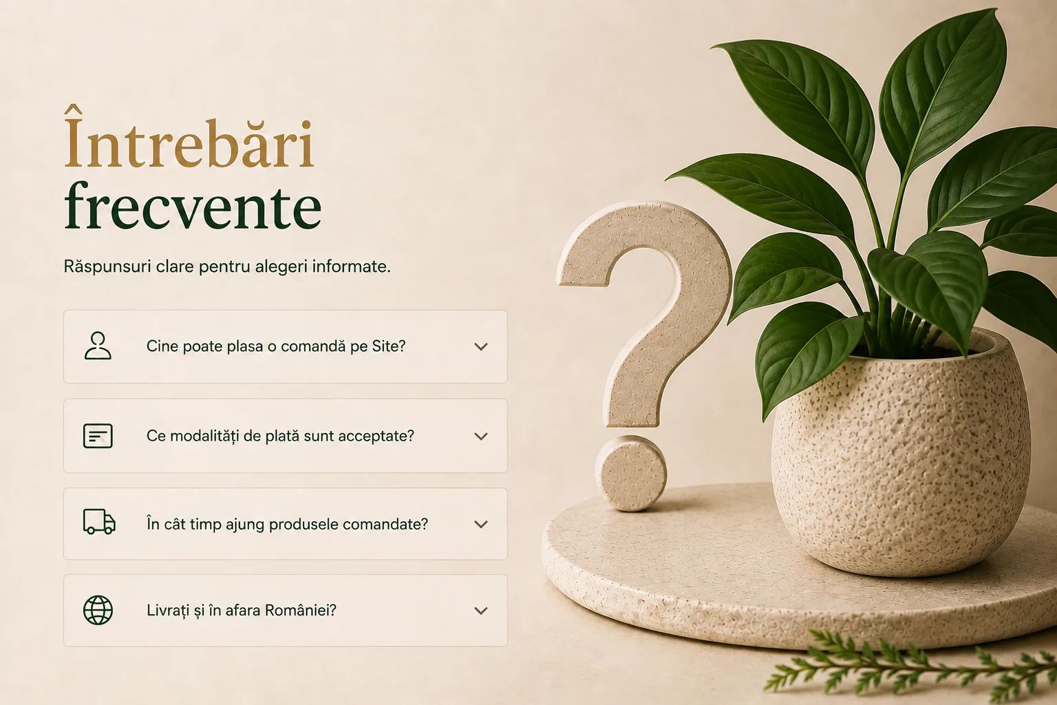 Întrebări frecvente